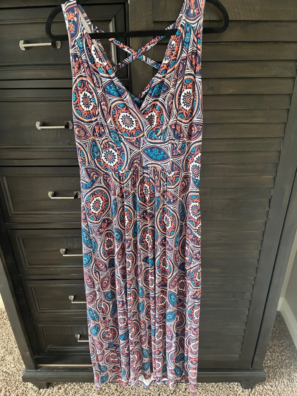 Boho Mosaic Print Maxi Dress - Market & Spruce